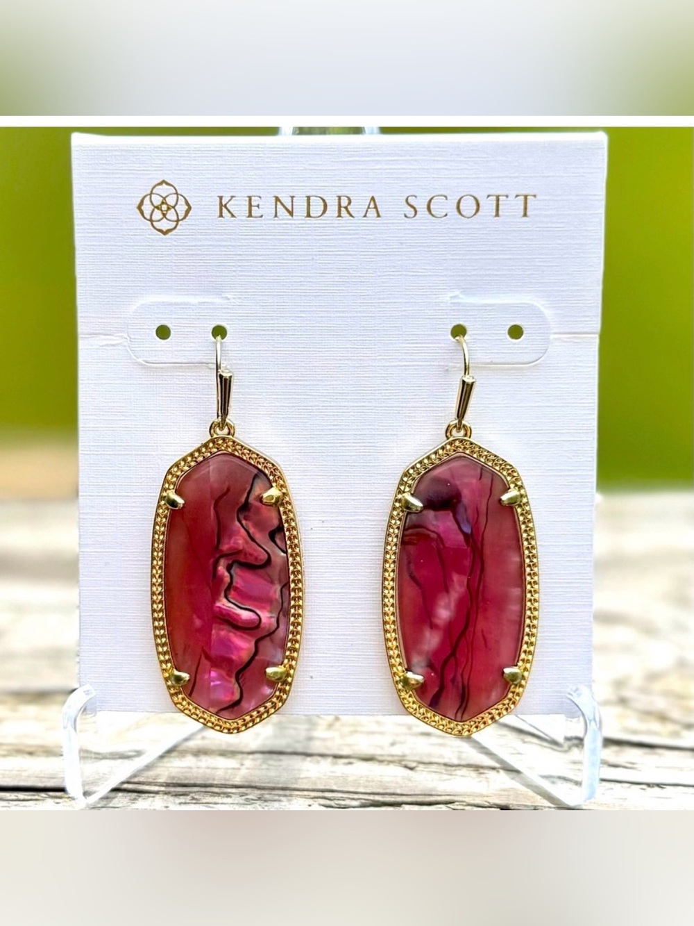 Kendra Scott Elle Drop Earrings in Azalea Illusion - Picture 2 of 9